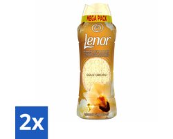 2 x Lenor – Geurparels – Gouden Orchidee – 570 g - Geurparel - Wasgeur - Orchidee - Vanille - Wasgeurparfum