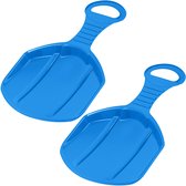 COSTWAY Sneeuwbuis 100 cm, opblaasbare slee met afneembare sleeplijn en bandenpomp, rodelband met gevoerde zitting, voor kinderen en volwassenen, belastbaar tot 200 kg (blauw