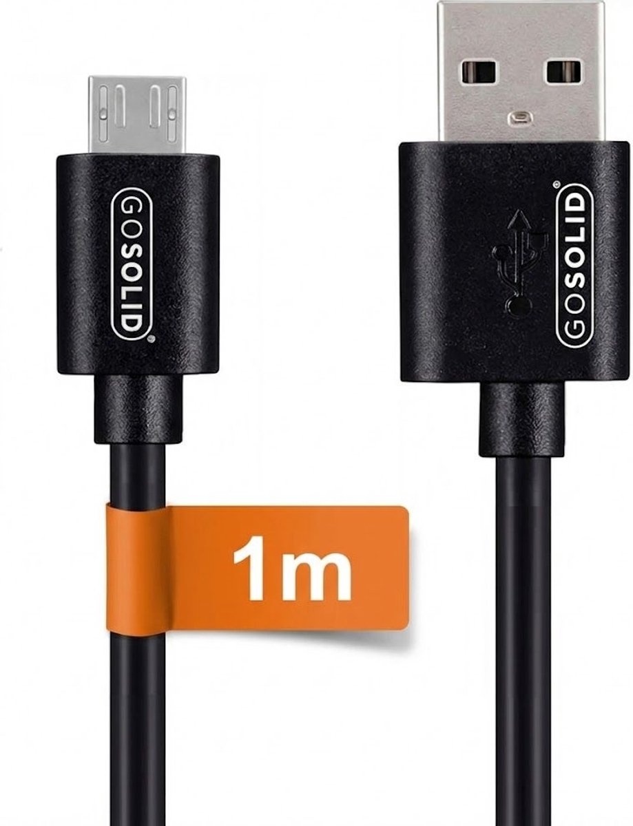 GO SOLID! Oplaadkabel geschikt voor Astro Gaming A50, A38, A20 Gaming Headsets - 1m
