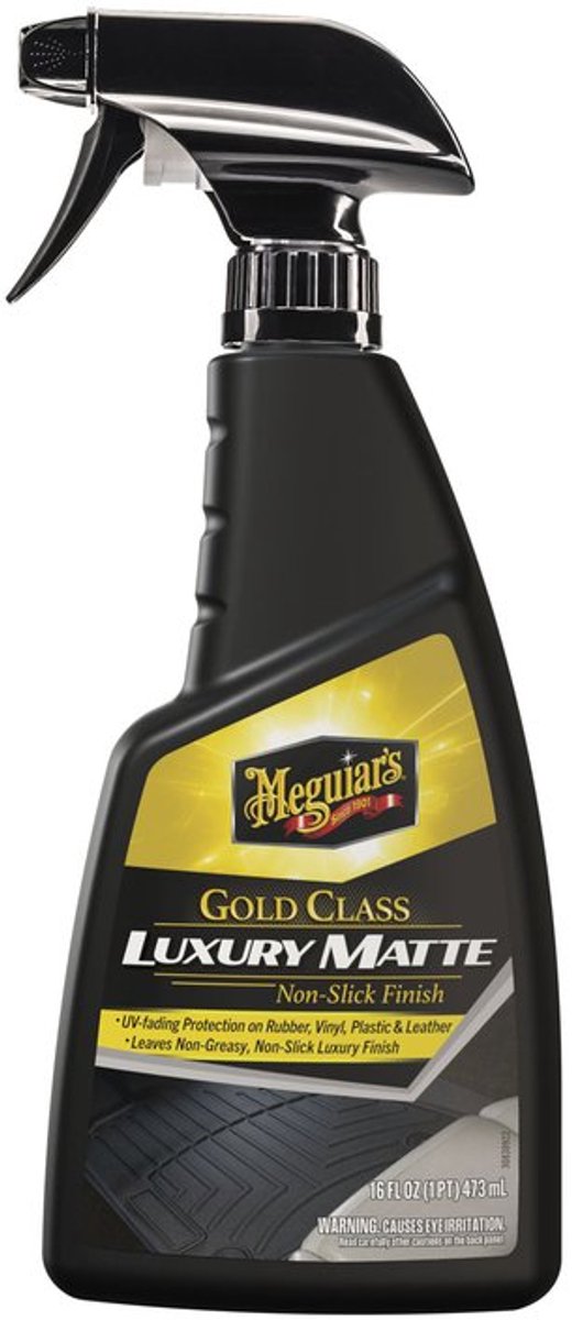 Meguiar’s Gold Class Luxury Matte – 473ml – Matte Oppervlak Reiniger – Zonder Glansvorming – Streepvrij Resultaat