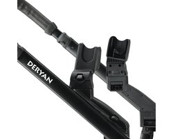 Deryan Evy autostoel Adapter - Voor Maxi Cosi /Cybex/Nuna - Zwart