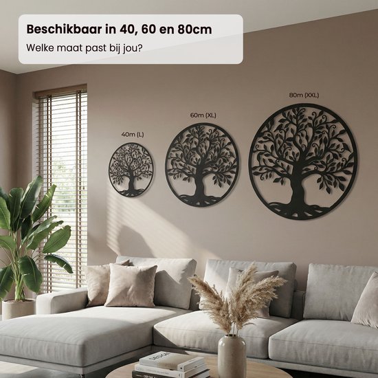 Yuzhuo Metall Baum des Lebens Wanddekoration Silhouette Kunst für Geschenk Geschenk Innen Außen Garten Haus Dekoration (Schwarz, 28x28cm Yuzhuo Metall Baum des Lebens Wanddekoration Silhouette Kunst für Geschenk Geschenk Innen Außen Garten Haus Dekoration (Schwarz, 28x28cm
