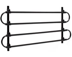 Aura® Hondenrek auto - Autorek Hond - Auto Afscheiding – Zwart - 83cm x 5cm x 40cm