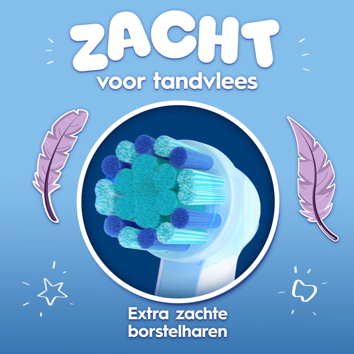 Oral-B Pro Kids Opzetborstels - Met Disney Frozen - 4 Stuks thumbnail 4