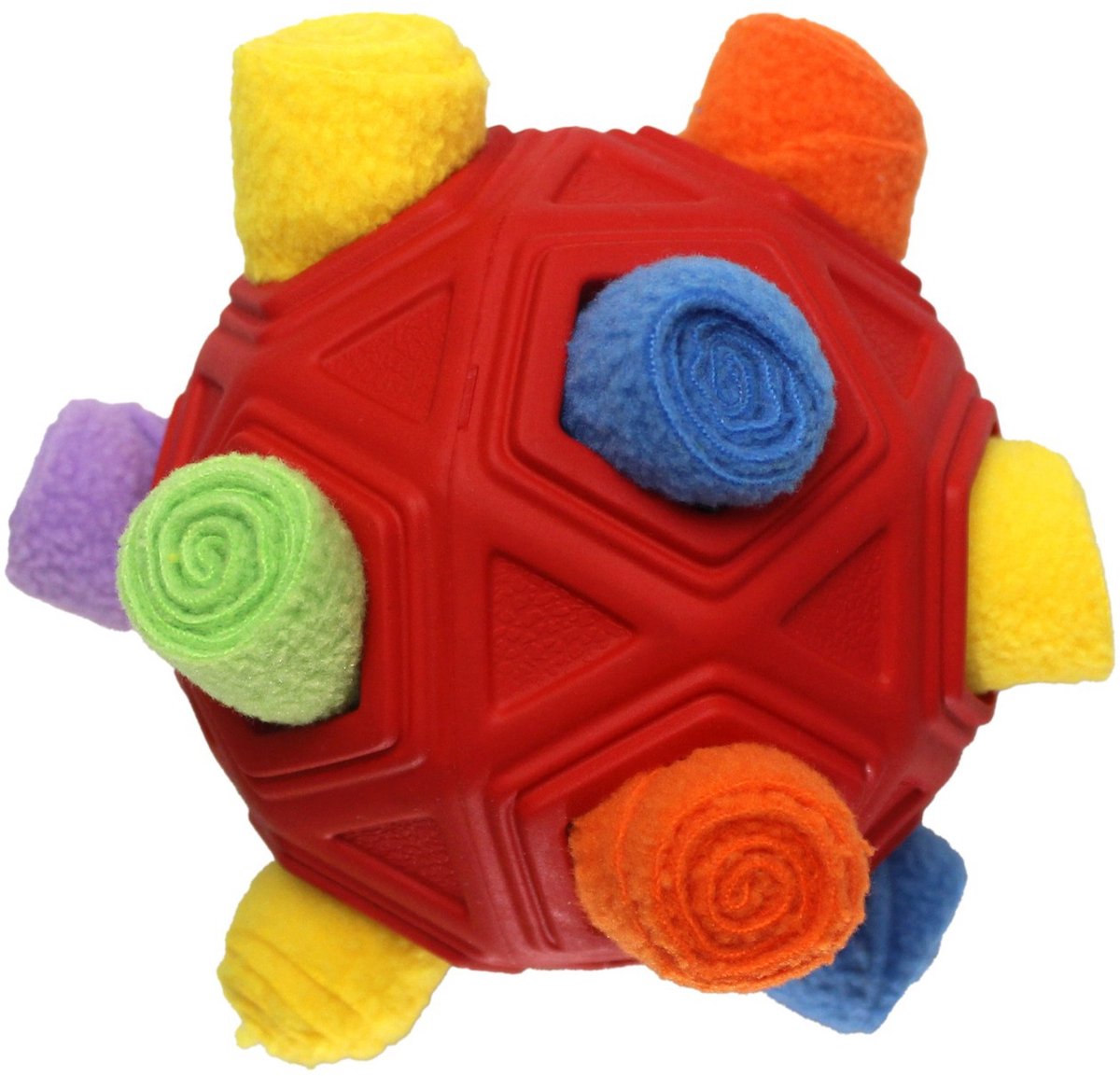 Hondenspeeltjes – slow feeder hond – snuffelbal hond – Snackbal voor Hond – voor Honden – Gebitsverzorging -rood -15cm