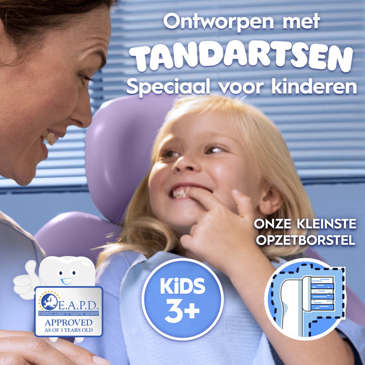 Oral-B Pro Kids Opzetborstels - Met Disney Frozen - 4 Stuks thumbnail 3