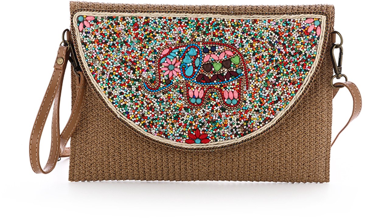Schoudertas / Clutch Boho Summer - Elephant - Mozaik