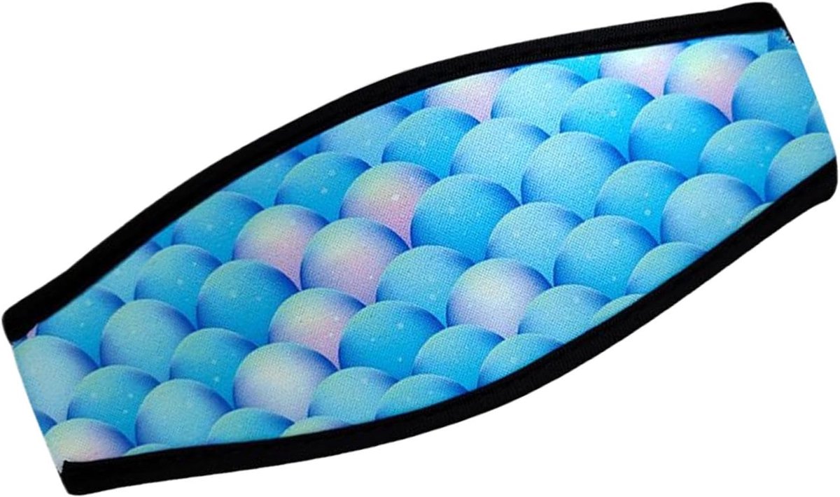 Masker Band Beschermer - Duikmasker Accessoire - Comfortabel Duiken - Voorkomt Haar Klit - 19 x 8.5 cm - Blauw