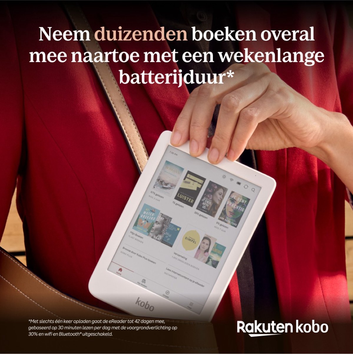 Kobo Clara Colour - E-reader - 6 inch kleurenscherm - 16GB - Luisterboeken - Wit – foto 8