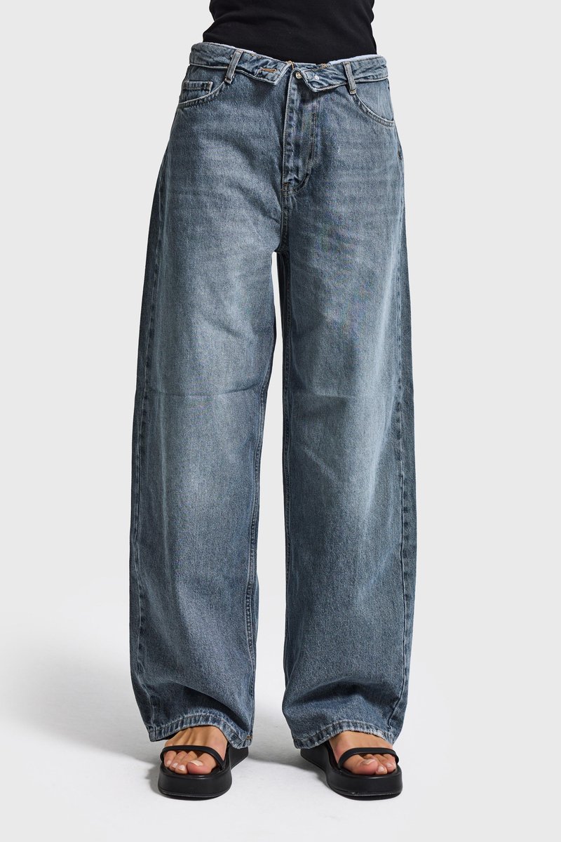 It's Basic - STRAIGHT LOW RISE JEANS - CORNFLOWER
