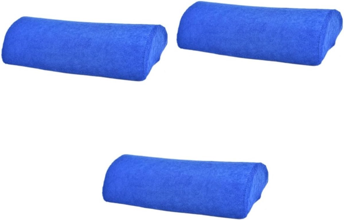 Nagelkunst Handpad - Manicure Kussen - Comfortabel Werken - Wasbaar Materiaal - 30x12x6cm - Blauw