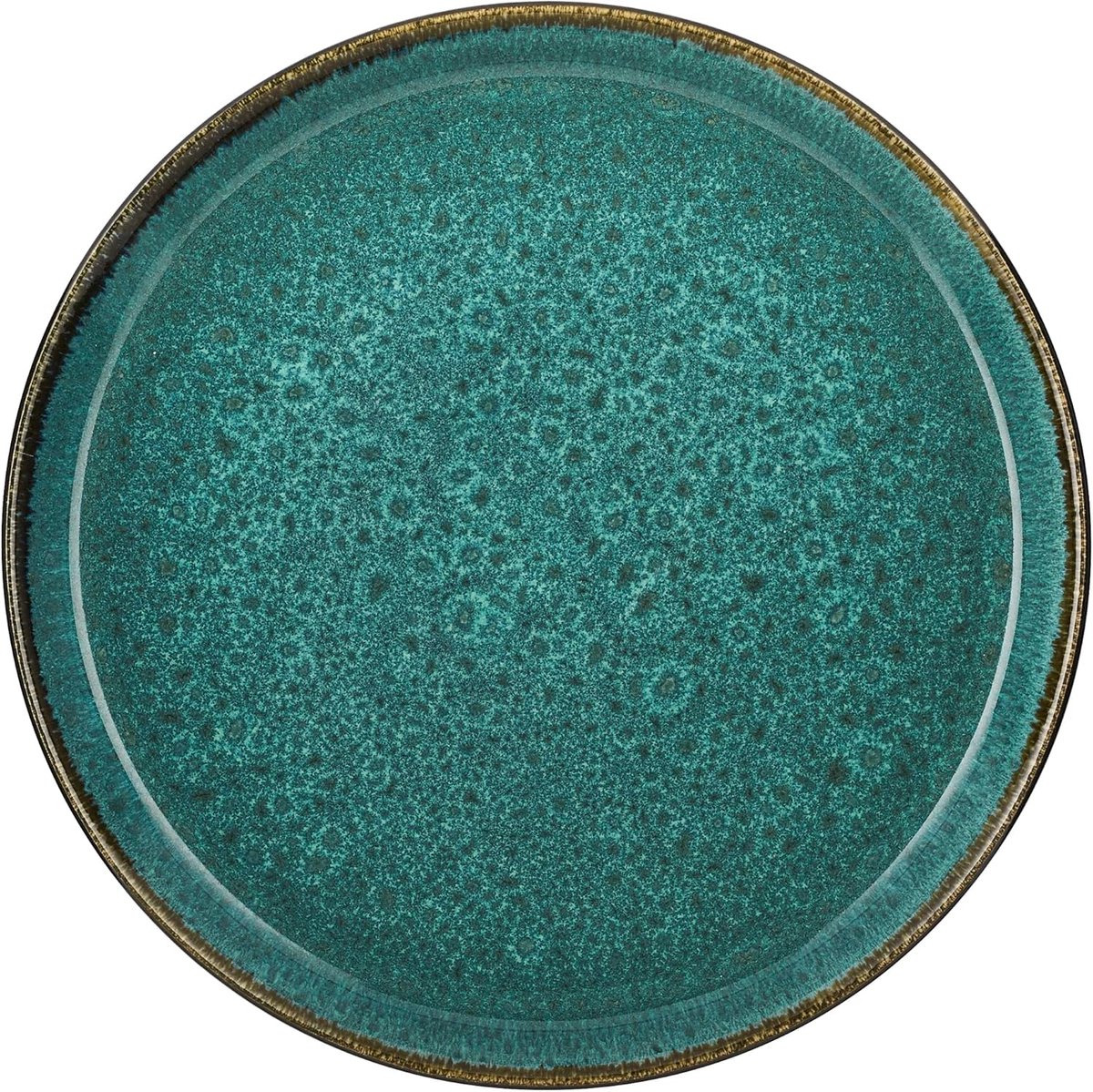 Plat Bord - Eetbord Aardewerk - Dagelijks Gebruik - Vaatwasserbestendig - 27 cm Diameter - Groen