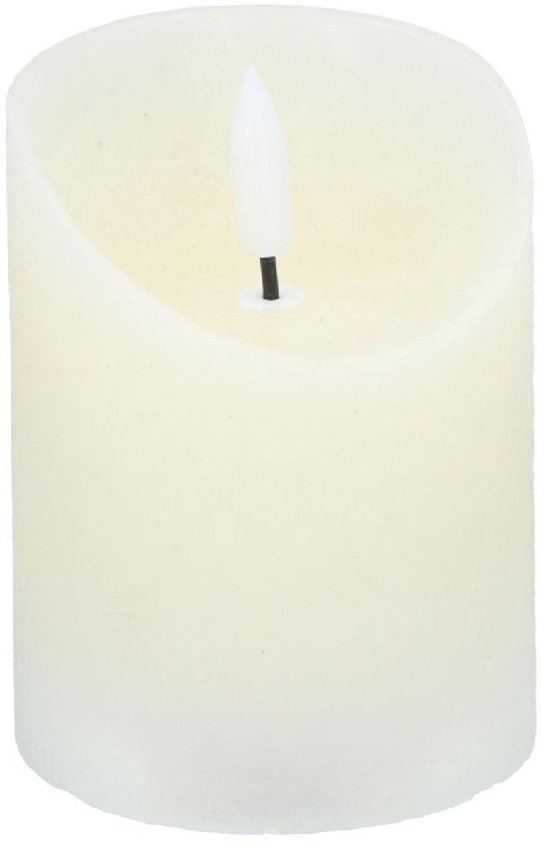 Arti Casa LED Kaars - Bewegende Vlam - 7 x 9 cm - Wit