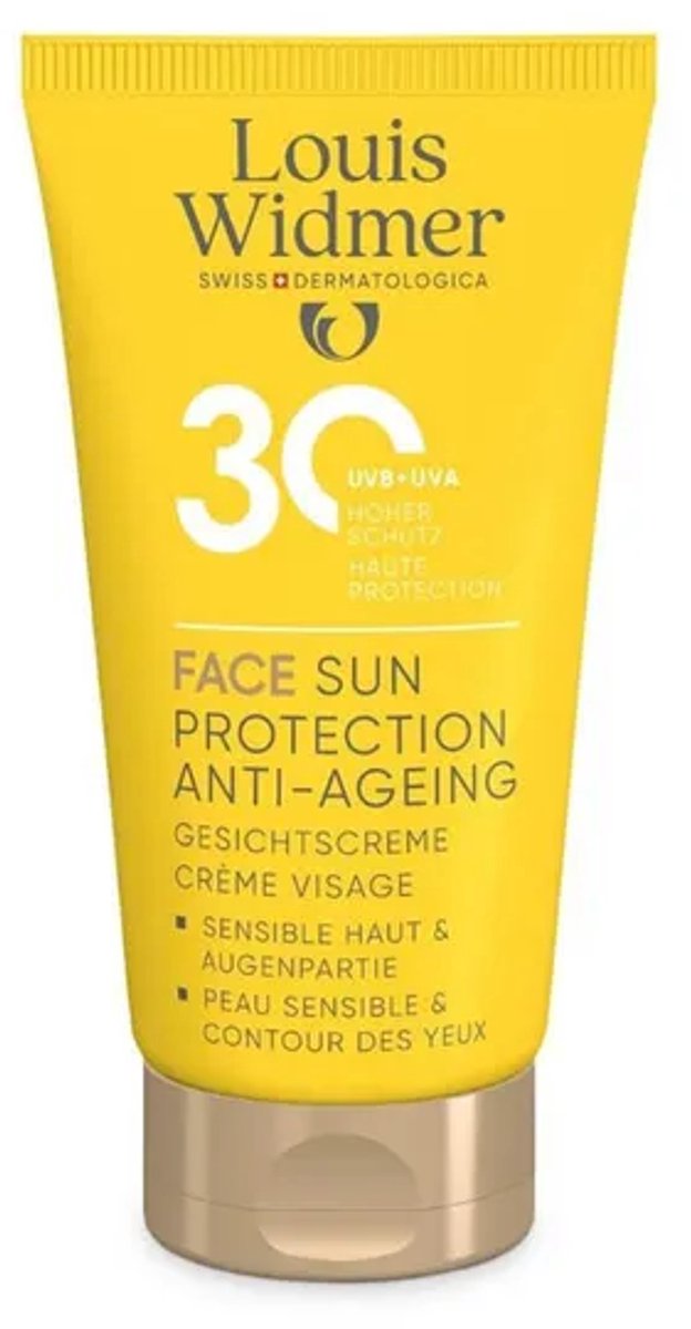 Louis Widmer Sun Protection Face Zonder Parfum Zonnecreme SPF30 - 50 ml