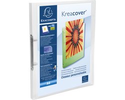 Exacompta 25x Kreacover Ringband Chromaline PP 5/10de met 2 ringen van 15mm - A4 - Kleurloos - 54960E
