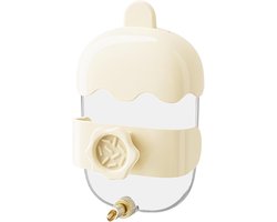 Vogel Drinkfontein - Automatisch Watersysteem - Kooi Hydratatie - Druppelvrij Ontwerp - 360 ml Capaciteit - Beige Groen