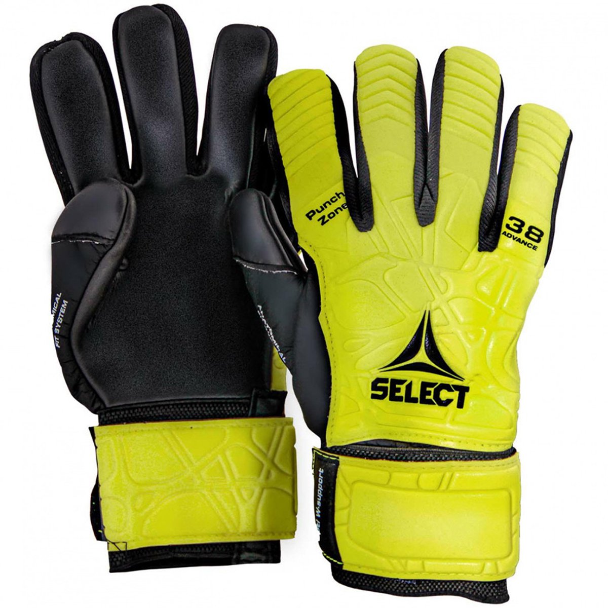 Select Handschoenen Doelrskie 38 Advance Geel-Zwart
