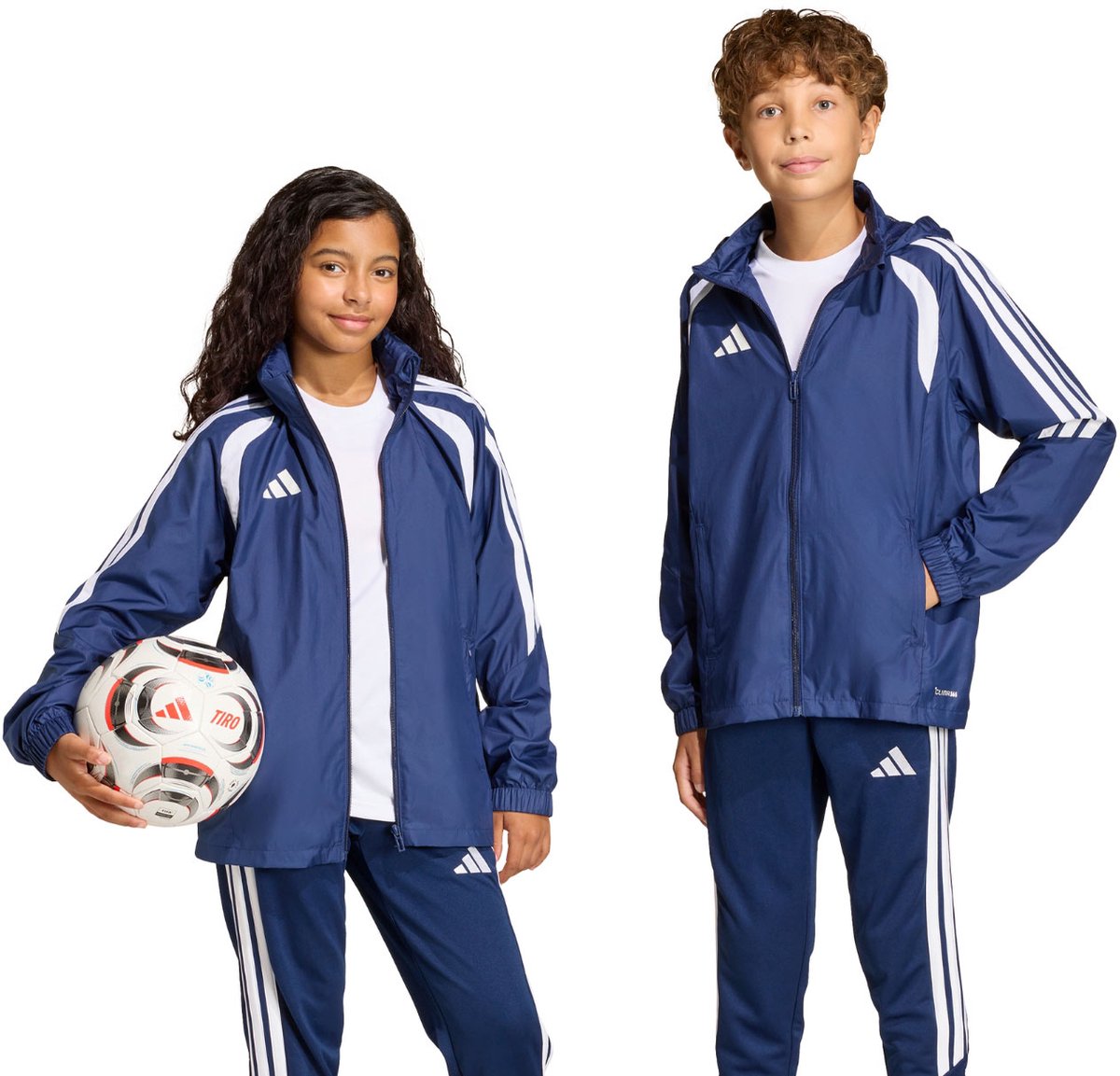 adidas Jas Kinderen Tiro 26 League Donkerblauw - Maat 140cm