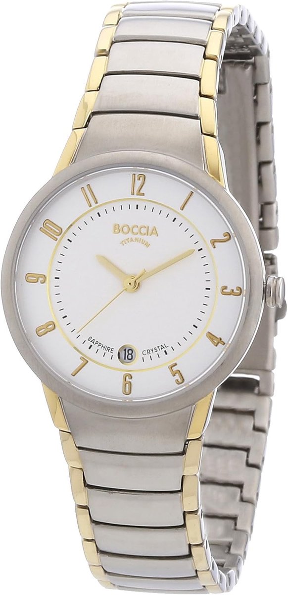 Dameshorloge - Armbandhorloge - Dagelijks Gebruik - Nikkelvrij Titanium - 45 gram - Zilver Wit