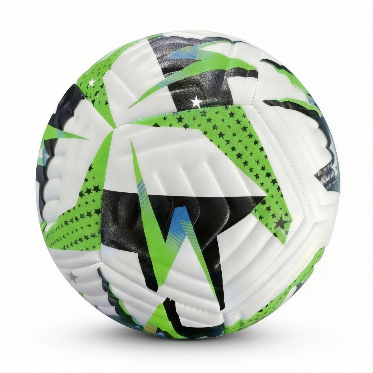 Suotu Voetbal - Maat 5 - Zachte TPU-hoes - Duurzame butyl binnenbal - Trainingsbal voor jongeren en volwassenen - Groente/Wit