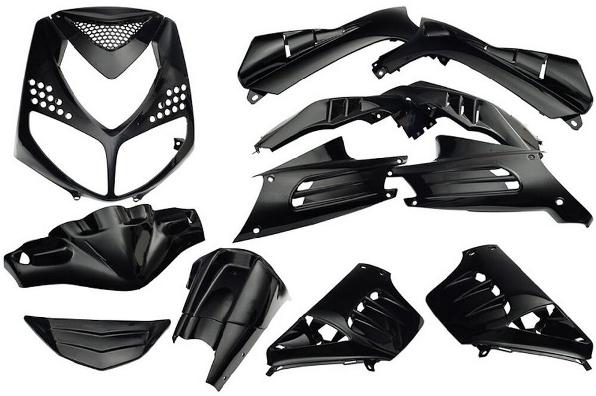 DMP plaatwerkset peugeot speedfight 13-delig zwart-metall