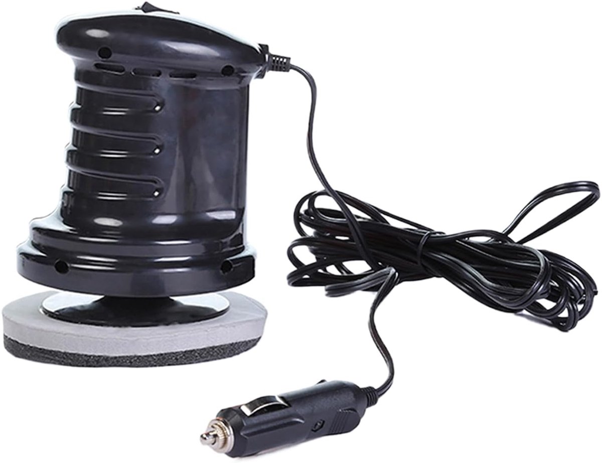 Auto Polijstmachine - Voertuig Onderhoudsapparaat - Glans Herstellen - 12V Auto Voeding - Compact Formaat - Zwart
