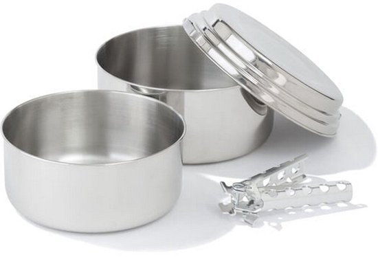 MSR Alpine 2 Pot Set - RVS Kookset - 2-delig - Duurzaam en compact - Voor 2 tot 3 personen — afbeelding 4