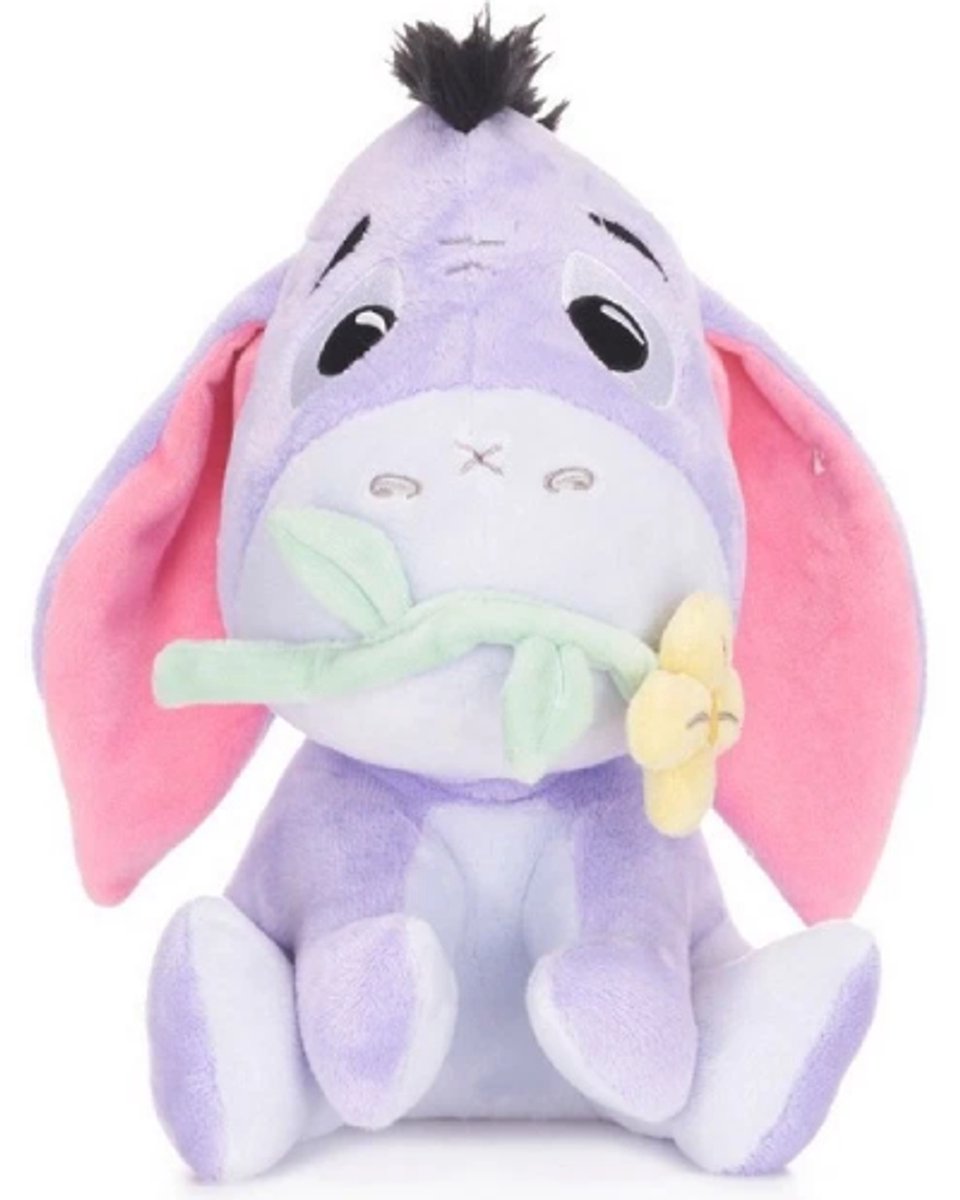 Iejoor (Gele Bloem) Winnie de Poeh Pluche Knuffel 25 cm - Speelgoed Knuffels voor Kinderen Jongens Meisjes - Eeyore Plush Toy