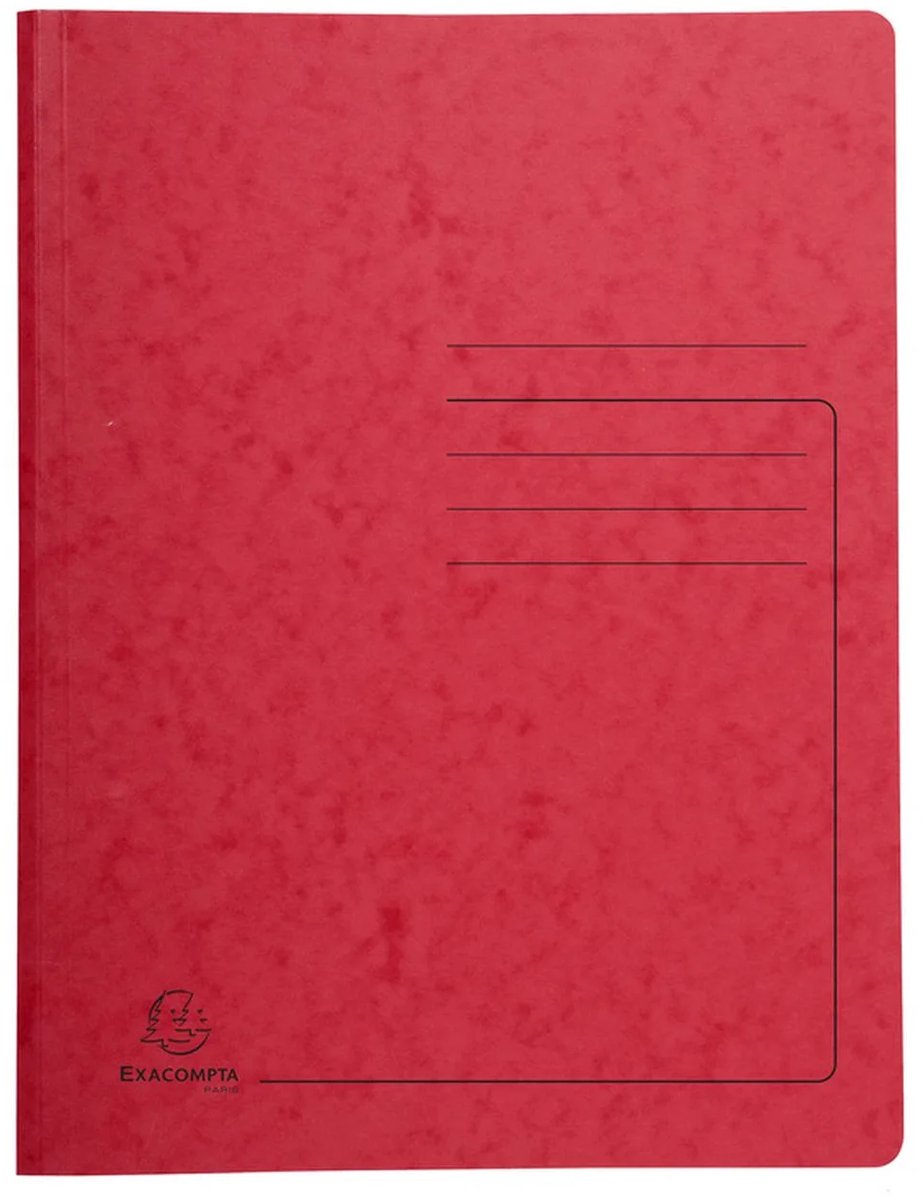 Exacompta 240225E map Pletbord Rood A4