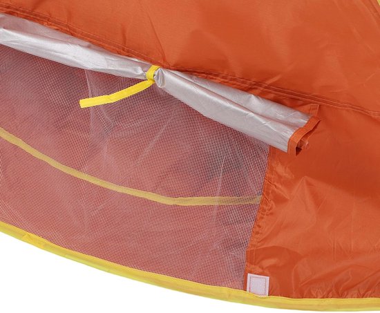 Strandtent Pop-up - Zonnescherm Tent - Gezins Buiten - UV50+ Bescherming Babybadje - 120x80x70cm - Oranje — afbeelding 5