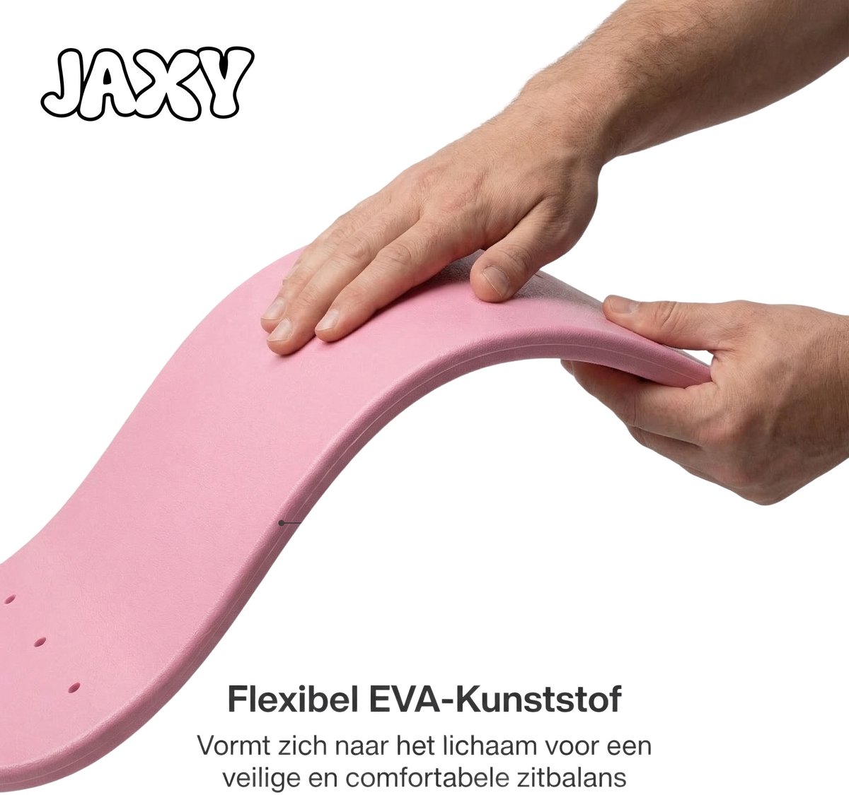 JAXY Schommelzitje - Kinderschommel Buiten - Tot 136 KG - Buitenspeelgoed Jongens, Meisjes & Peuter - Roze — afbeelding 8