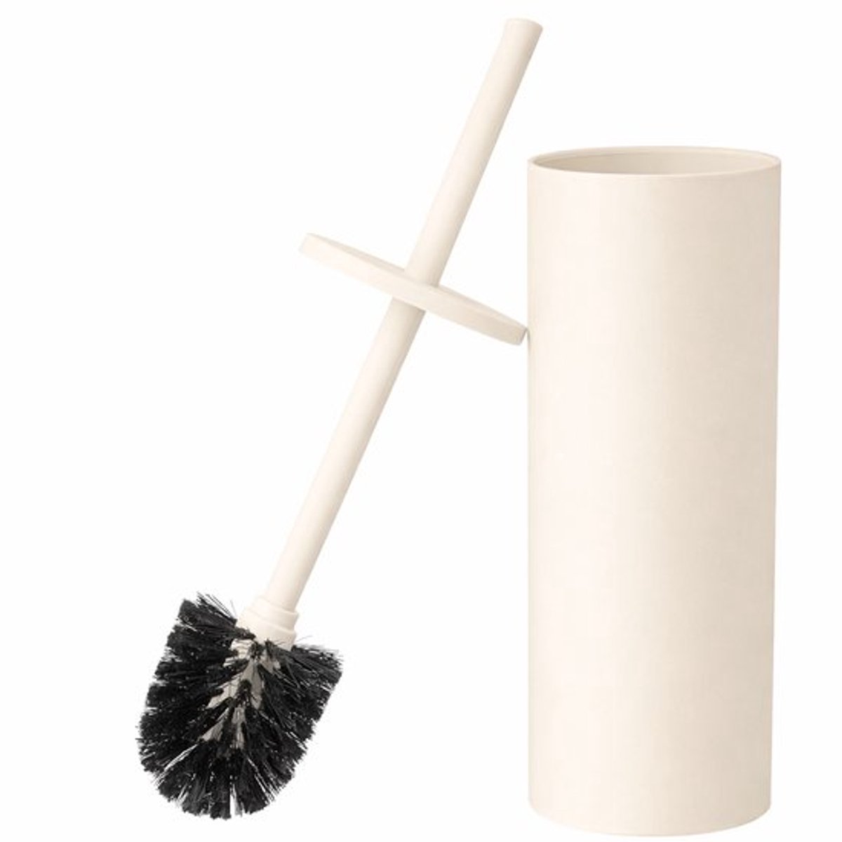 Toiletborstel Met Houder - WC Borstel Met Houder - Beige