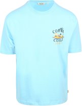 Shiwi T-Shirt Finn Coral Coast Backprint Lichtblauw - Maat M - Heren - Casual T-shirts