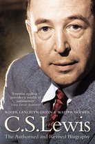 Boekomslag van C.S. Lewis: The Authorised and Revised Biography door Roger Lancelyn Green & Walter Hooper. Man draagt grijze jas en gestreepte das.