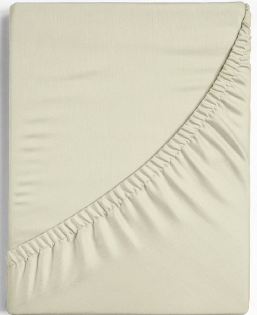 Dreamers Den Trio - Hoeslaken - Egyptisch Perkal Katoen - 200 TC - 90x200 cm + 28 cm - Zand