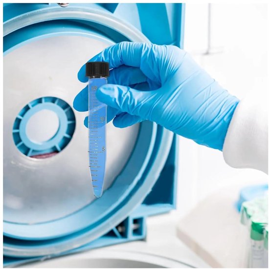 Centrifugebuisjes Set - Laboratoriumbuisjes Falcon - Wetenschappelijk Onderzoek - Afgestudeerde Markeringen - 15ml Volume - Transparant van Merkloos — afbeelding 4