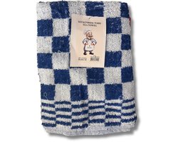 Beau Maison Keuken Handdoek (3 stuks) Geblokt Blauw 50x50 cm