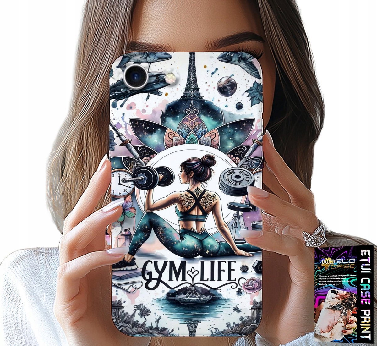HOESJE VOOR IPHONE 7 / 8 / SE2 - GYM LIFE FITNESS FITNESIARA CROSSFIT