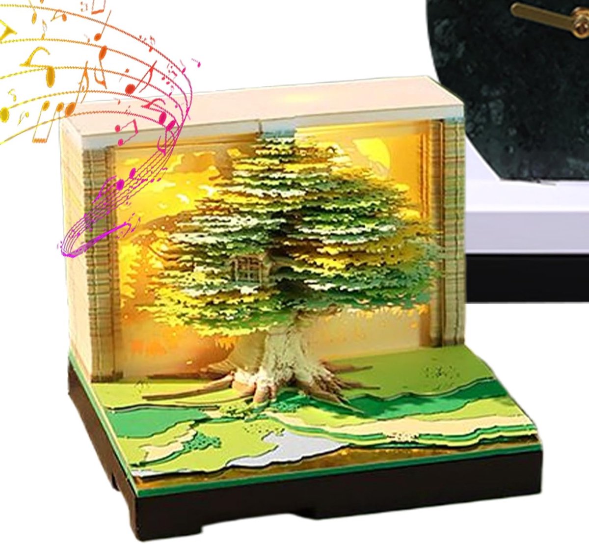 3D Kalender - Memo Blok Bureau Decoratie - Dagelijkse Planning - Afscheurbare Pagina's - 8.5 x 8.5 x 7 cm
