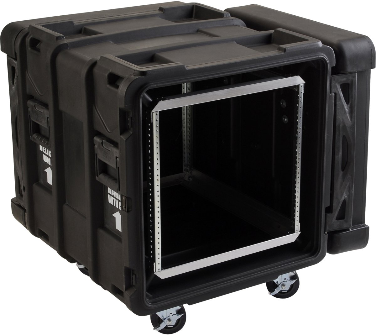 SKB - rSeries - 10U Shock Rack - Zwart - 24-inch diep - met Wielen