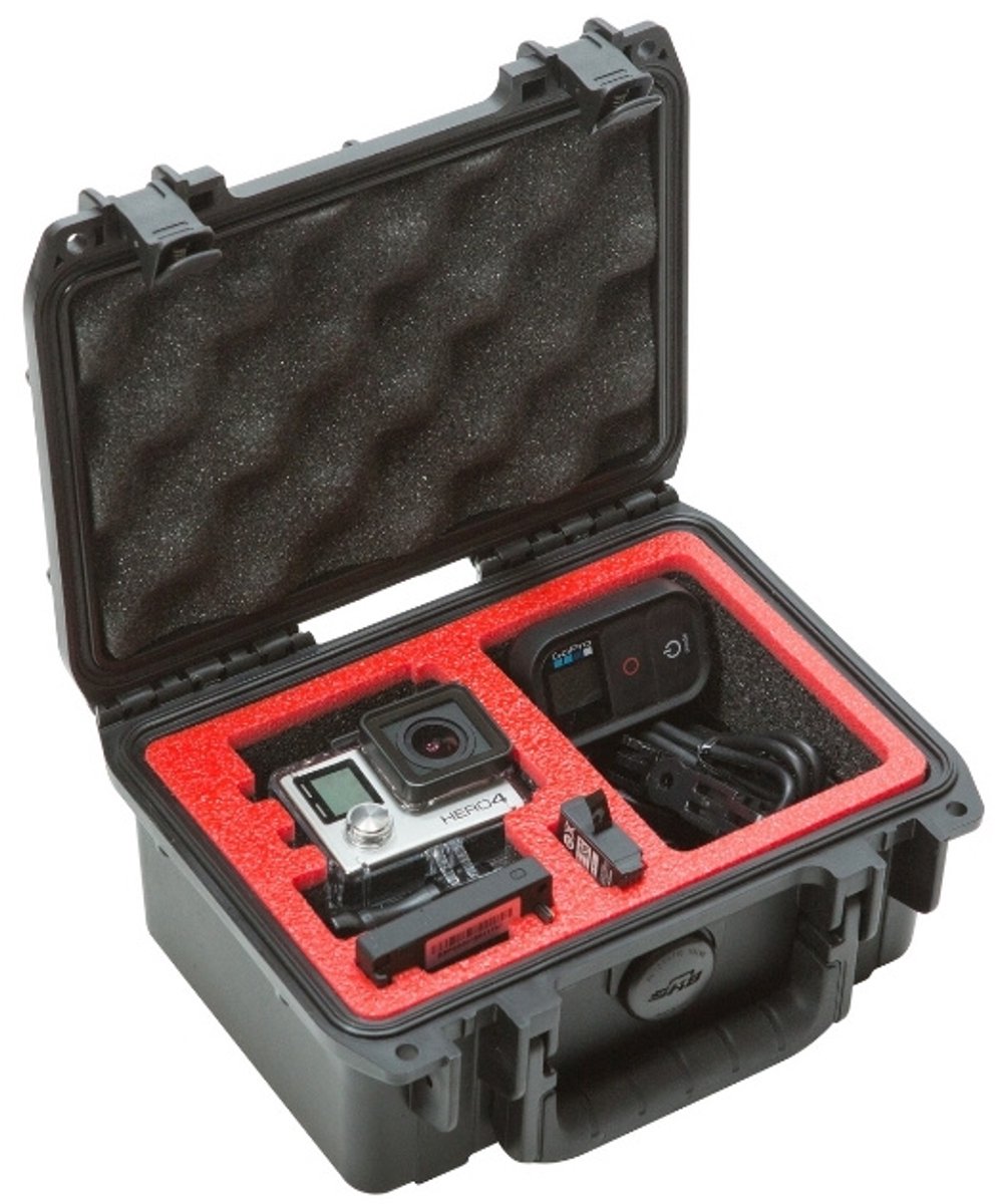 SKB - iSeries 0705-3 - Waterdichte Koffer - Zwart - GoPro Inlay