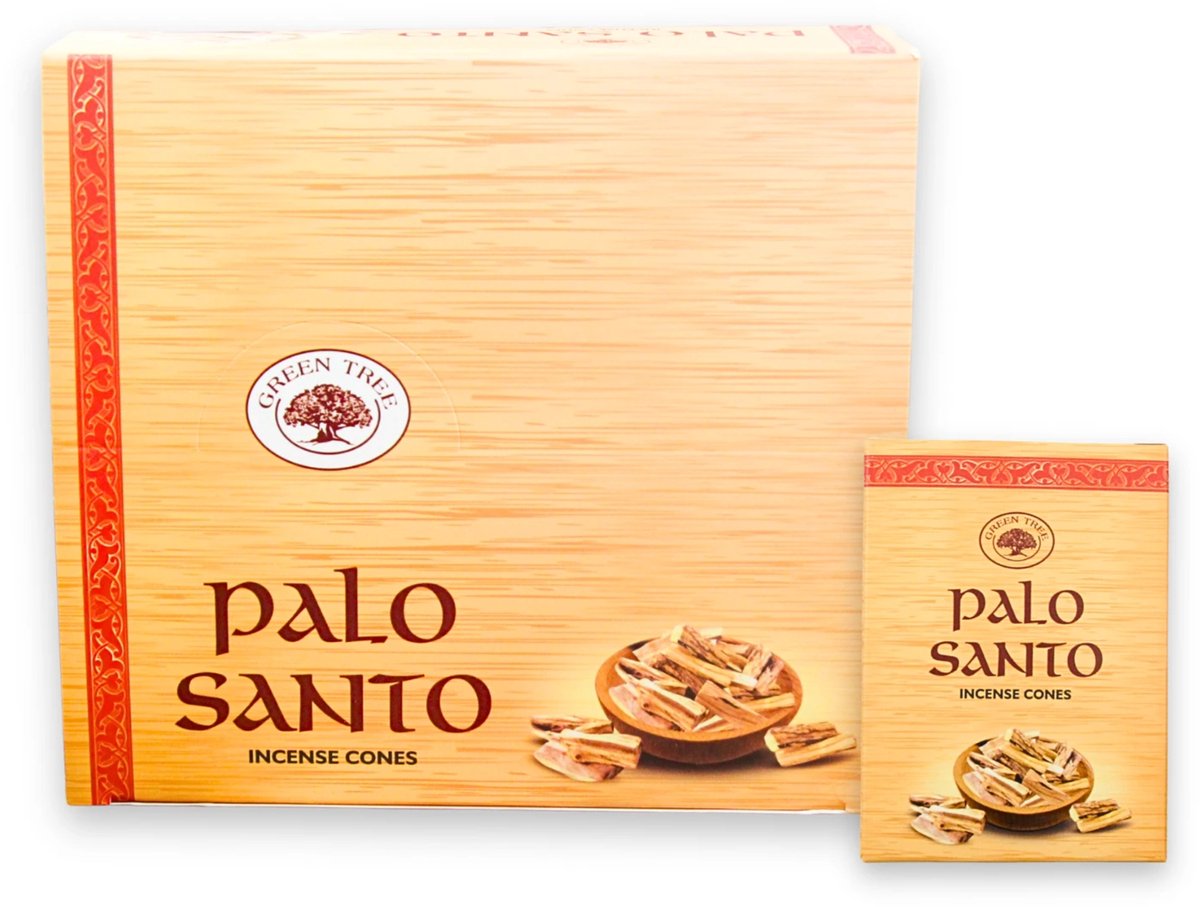 Green Tree Palo Santo wierook kegels - doos van 12