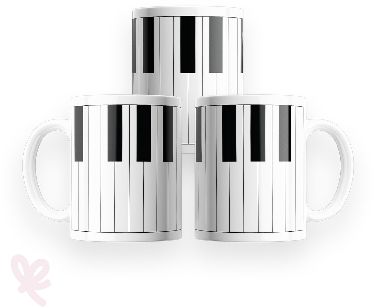 GIVIO mok 320 ml - keramiek - Piano