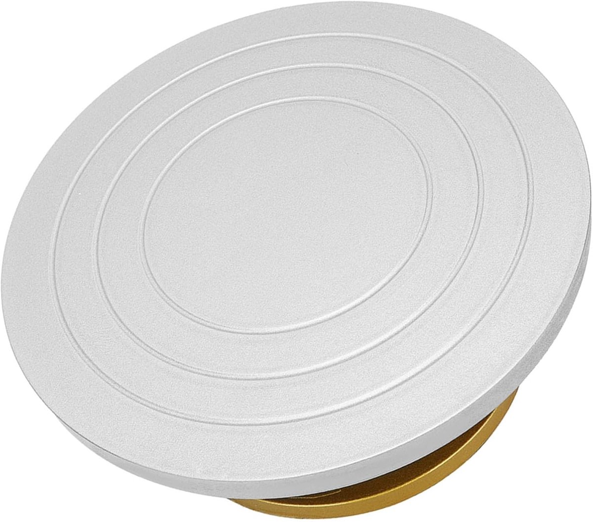 Draaitafel Keramiek - Draaiplateau Pottenbakken - Klei Modelleren - Hoge Draagkracht - 32 cm Diameter - Zilverkleurig