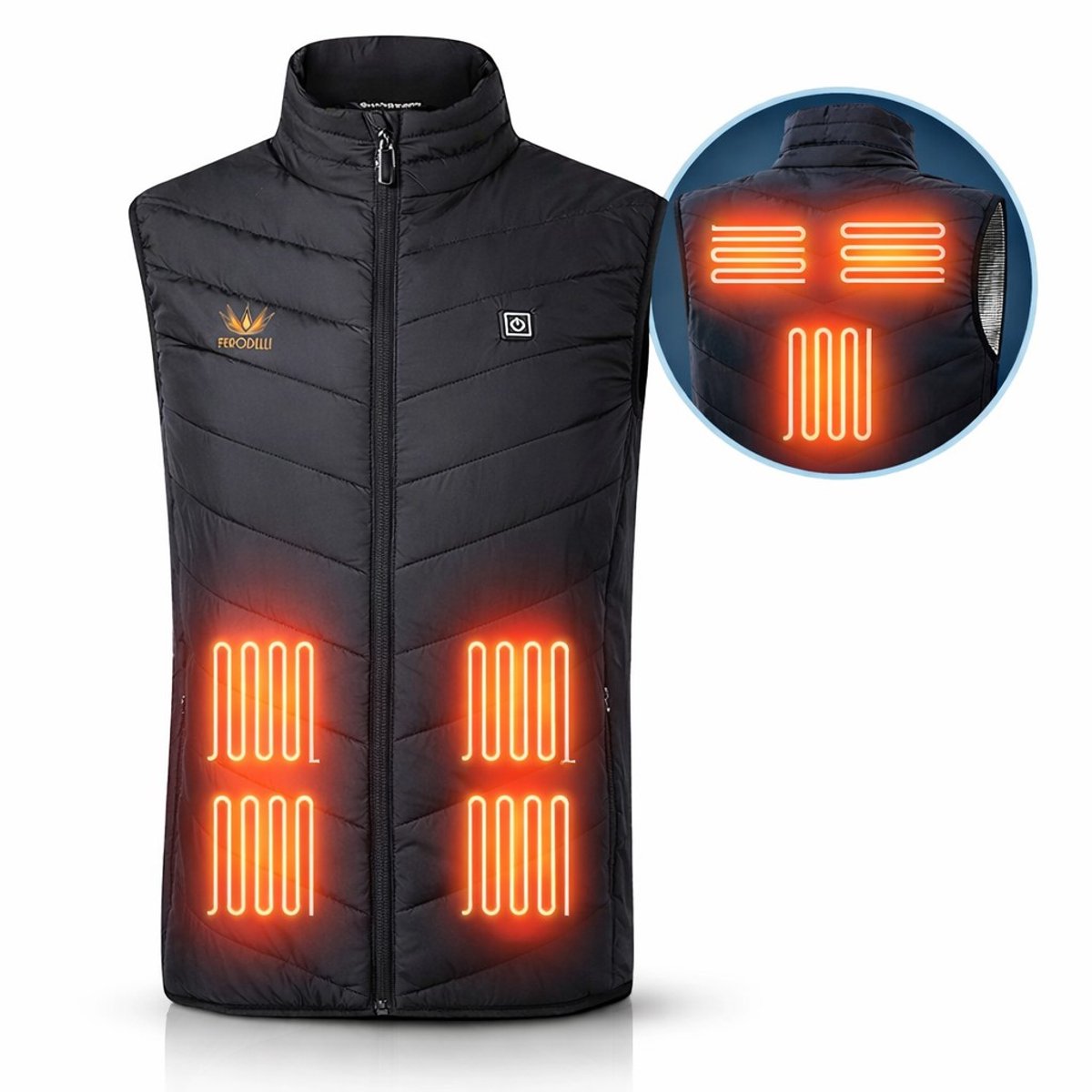 Ferodelli Verwarmde Bodywarmer - Elektrische Bodywarmer - Heated Vest - Jas - Kleding - Oplaadbaar - Unisex - Maat M