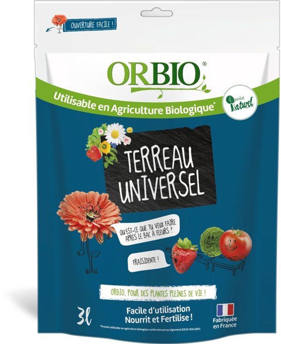 Universele potgrond - ORBIO - Blauw - 3 L