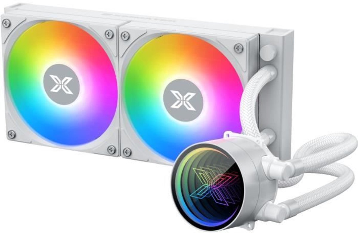 XIGMATEK - Fenix II 240 Arctic - AIO Waterkoeling - 120mm Ventilatoren - ARGB Wit Intel AMD - Wit