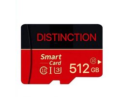 MicroSDXC 512GB – Hoge snelheid 75 MB/s – Class 10 - U3 geheugenkaart - Inclusief SDXC adapter - Niet geschikt Nintendo Switch (controleer of uw apparaat SDXC kan lezen)