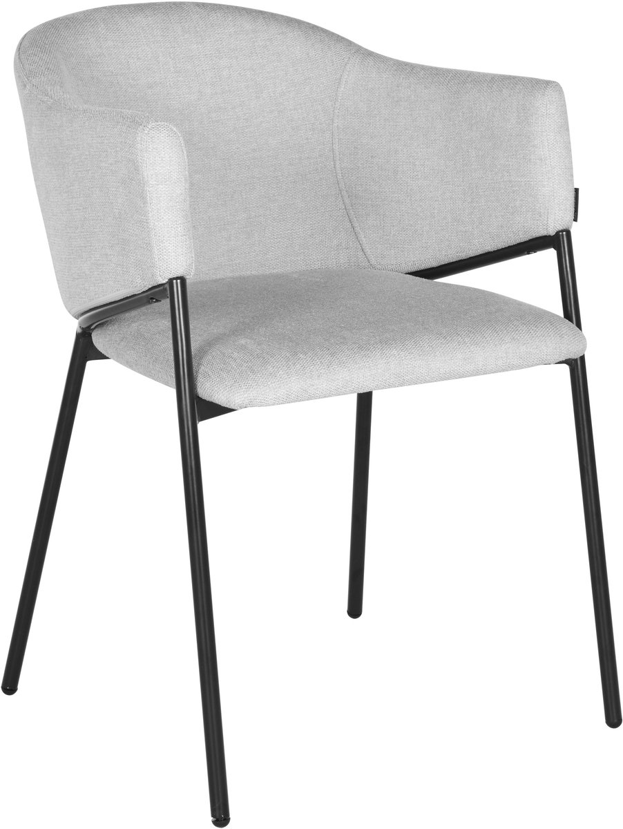 ExitoDesign ARGOS - Eetkamerstoel - Grijs - Tapijt - Met Armleuning