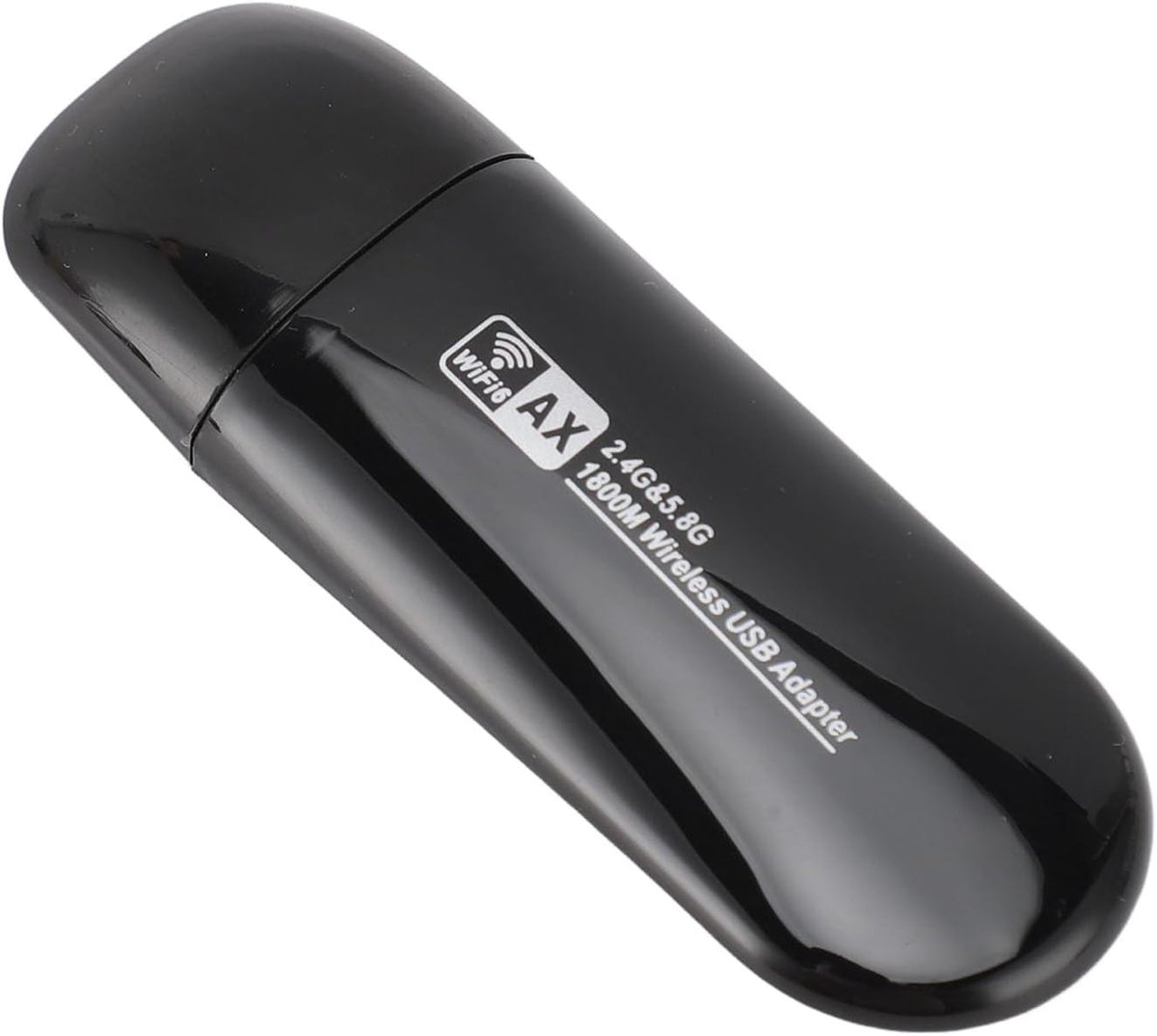 Wifi Adapter - Draadloze Netwerkkaart - Snelle Internetverbinding - WiFi 6 AX1800 Standaard - USB 3.0 - Zwart